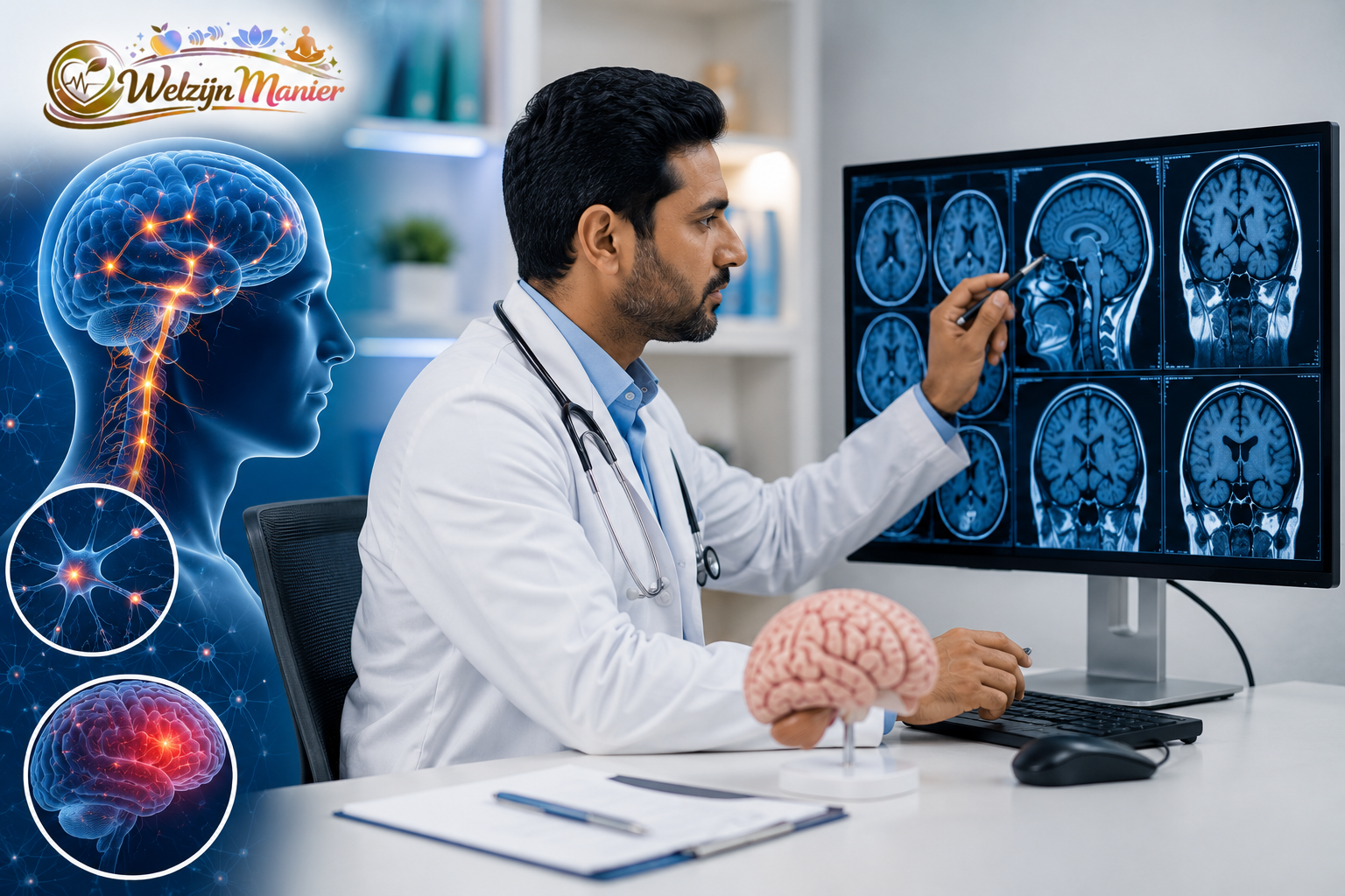 Neurology diseases beïnvloeden de hersenen en het