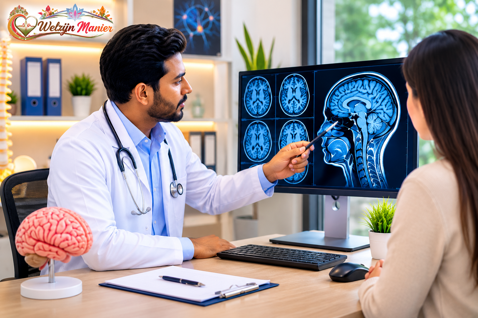 Neurology patient leven met een neurologische aandoening